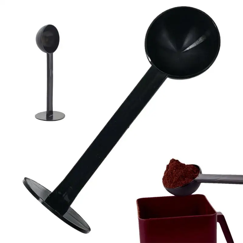 Kaffeelöffel und Tamper Espresso Tamper Kaffee Messlöffel 2-in-1 Espresso Kaffeebohnenlöffel Stampfschaufel für Zuhause Image
