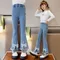 Jeans per neonate Abbigliamento per bambini Abbigliamento per bambini Casual Streetwear Pantaloni a campana in denim vintage Pantaloni per bambini carini Cowboy