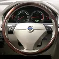 Per Volvo S80 Xc90 Xc70 2004-2012 Coprivolante per auto personalizzato Cucito a mano Resistente all'usura Interni auto in fibra di carbonio