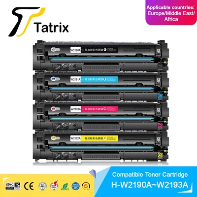 Tatrix Für HP 219A Kompatible Tonerkartusche W2190A W2191A W2192A W2193A Für HP Color LaserJet Pro 3202dw MFP 3302fdwg Drucker