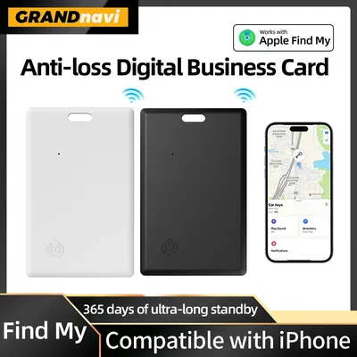 Smart Tag Thin Wallet Tracker Card For iPhone Work With Apple Find My Bluetooth Search Air-Tag GPS Locator Wallet Finder Card ﻿