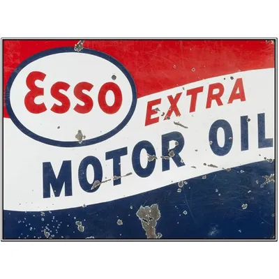 Y1, Esso Motor Oil, Vintage-Metallschild, Zoll-Blechschild, Poster für Garage, Bar, Familie, Männerhöhle, Wanddekoration, Aluminium