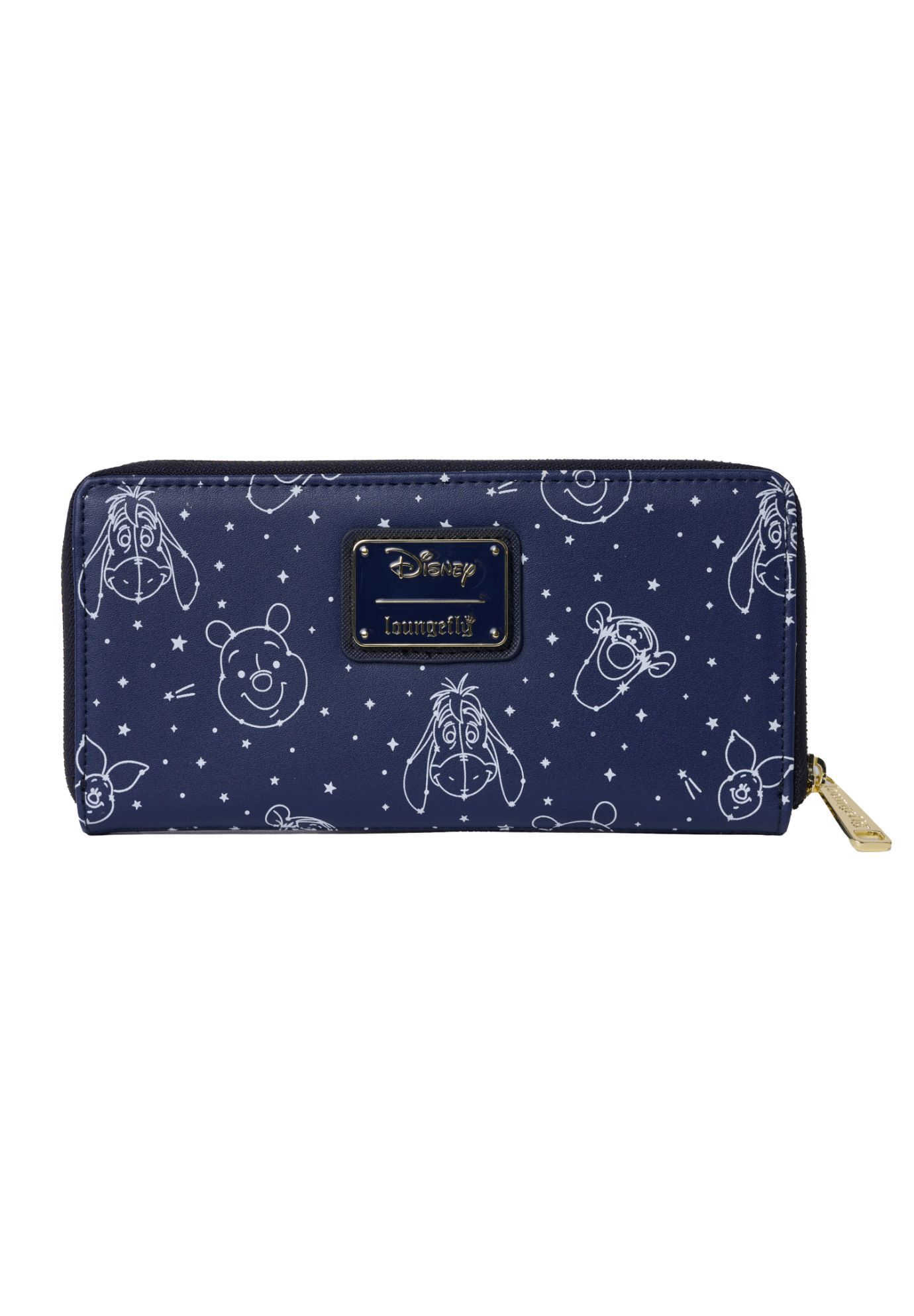 Women's Loungefly x Disney Winnie the Pooh Constellation Zip Around Wallet Glow-in-the-Dark by Loungefly in Blue (Size ONE SIZE)