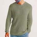 Per uomo Felpa Maglione A Coste Maglia Top Regolari Lavorato a maglia Slim Fit Semplice Girocollo Maglieria Contemporaneo Casuale Abbigliamento quotidiano Abbigliamento Autunno Nero Rosa M L XL