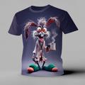 Per uomo Animale Coniglio Divertente Maglietta Manica Corta maglietta Stampa 3D Girocollo Camicia Esagerato Designer Feste Ferie Viola Verde Grigio Estate Primavera Abbigliamento S M L XL XXL XXXL