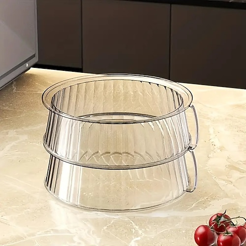 coperchio antispruzzo per microonde con manico – coperchio in plastica alimentare resistente al calore per riscaldare, cuocere al forno e cucinare all'aperto