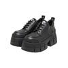 Stiefel BUFFALO "Buffalo Damen Buffalo Gospher Lace Up Cs Vegan Nappa", Damen, Gr. 40, schwarz, Kunstfaser, unifarben, Schuhe