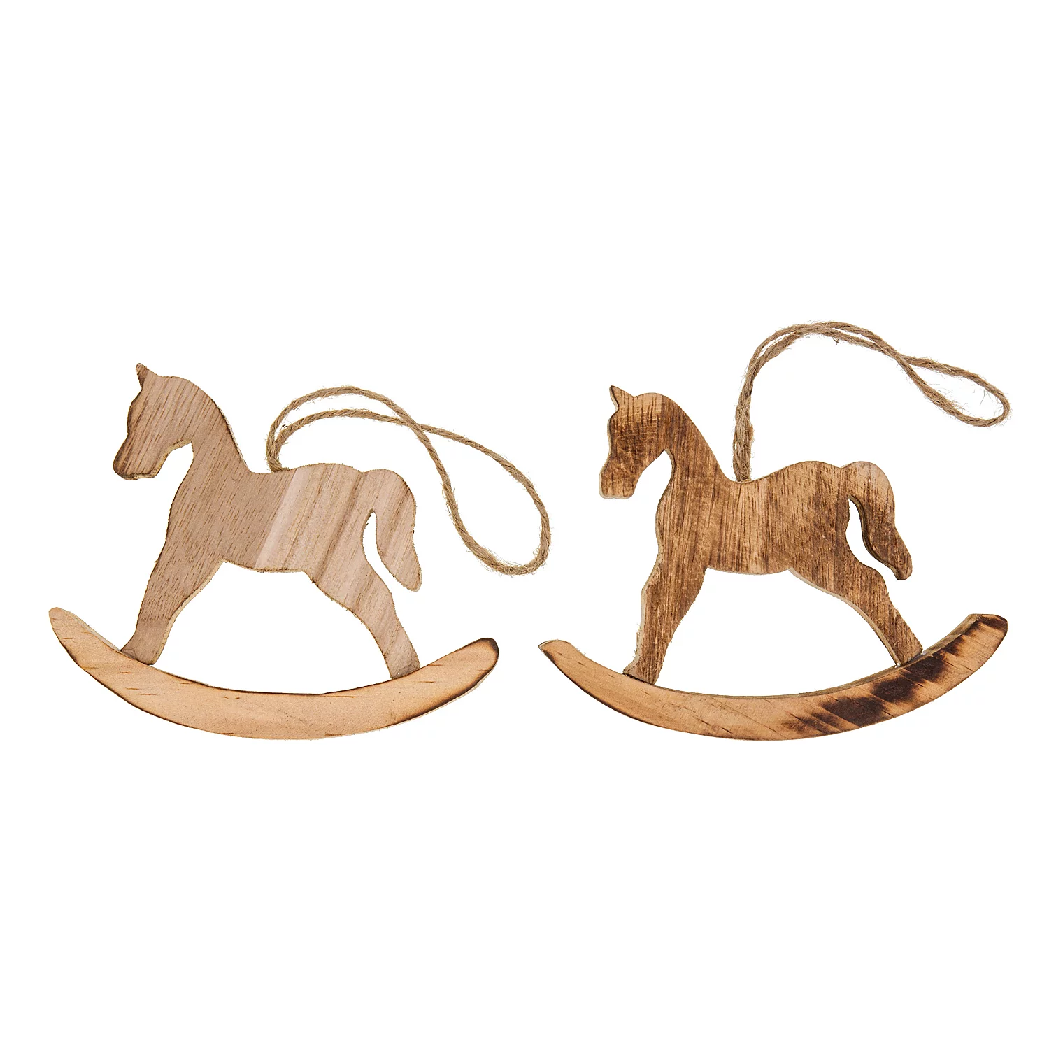 Holz-Hänger Schaukelpferd, 2 Stück