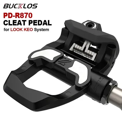 BUCKLOS Bike Pedal for LOOK KEO Road Bicycle Ultralight Bearing Pedal Platform Carbon/Nylon Cycling Cleat Pedals Clipless Parts