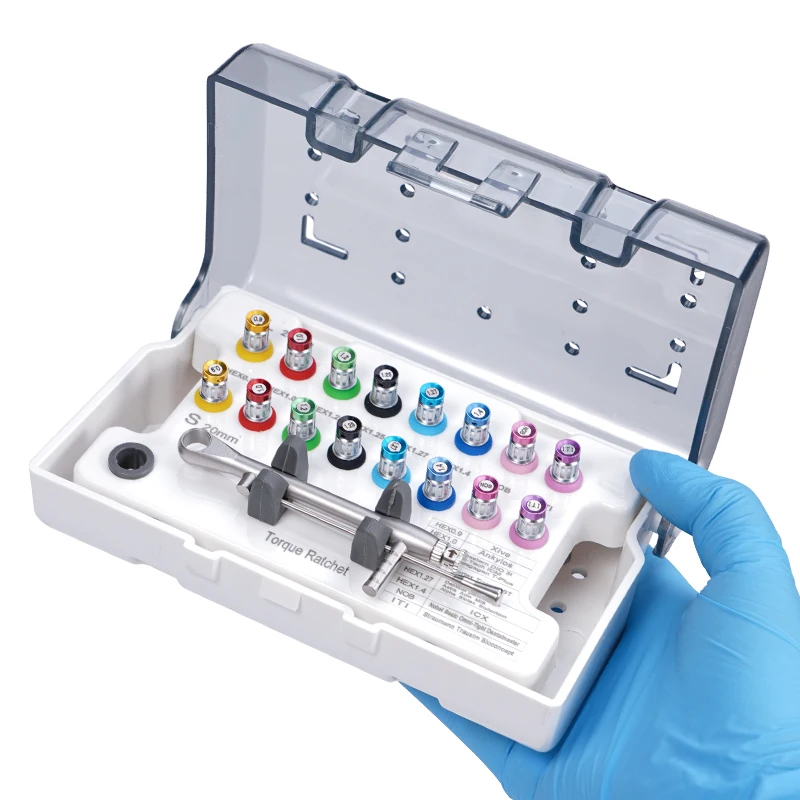 Dental Universal Implantat Prothetische Kits Restaurierung Drehmoment Schraubendreher Schlüssel Ratsche Zahnmedizin Handstück Reparatur Image