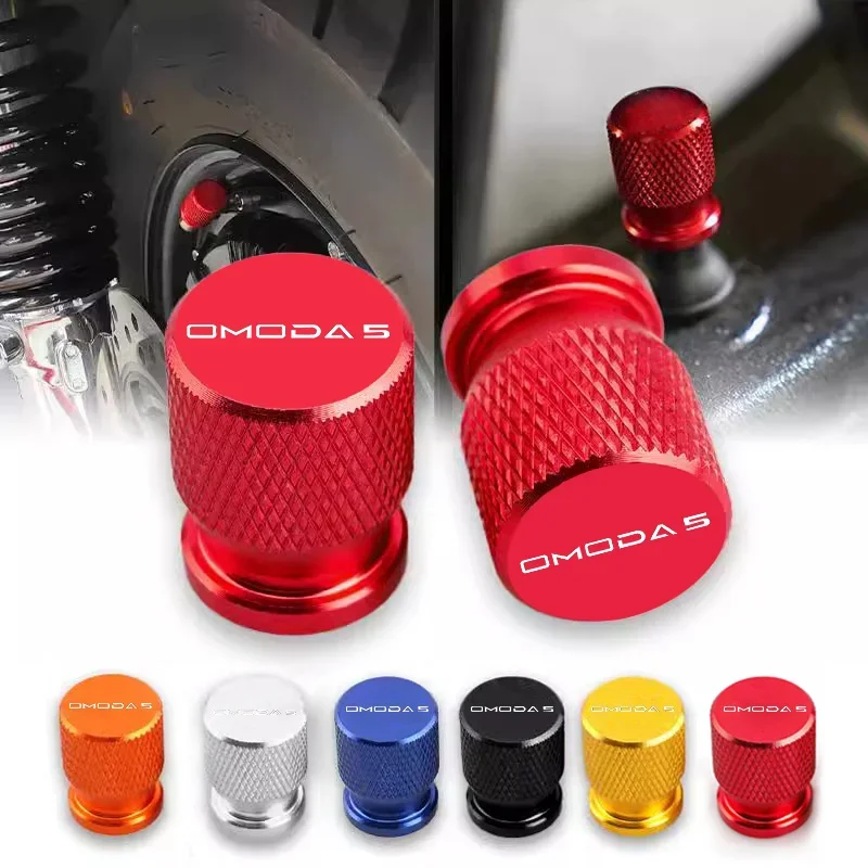 4Pcs Aluminium Styling Auto Rad Reifen Ventil Kappen Staub Abdeckungen Felge Für Chery Omoda C5 Crossover Omoda 5 FX 2022-2023 Zubehör Image
