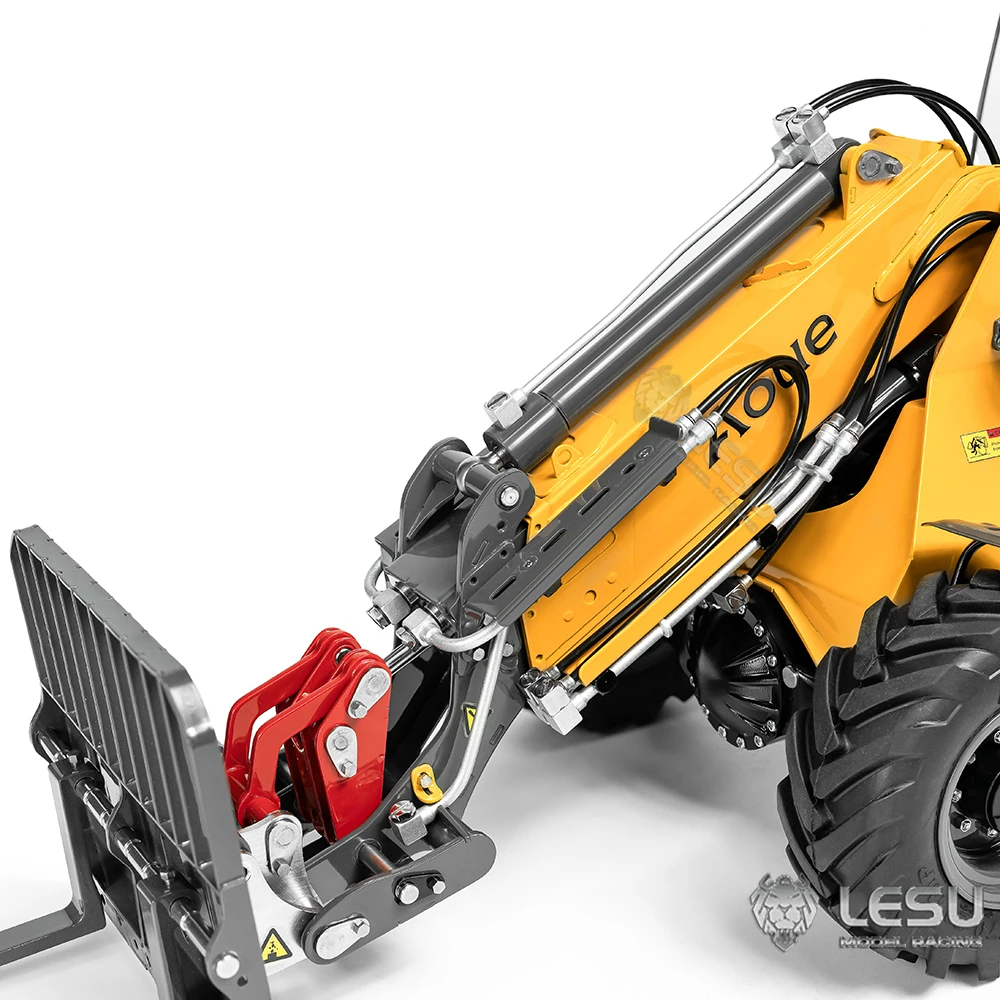 Neue LESU Aoue AT1050 RC Lader 1/14 Hydraulische Metall Maschine Modell mit Teleskop Arm Gabel ST8 Fernbedienung Auto RC Spielzeug