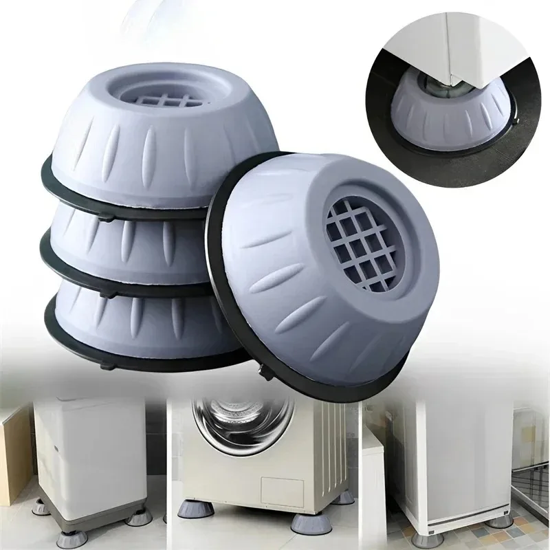 Anti Vibration Feet Pads Silent Washing Machine Rubber Leg Pads Dryer Refrigerator Universal Base Fixed Non-Slip Pad Accessories