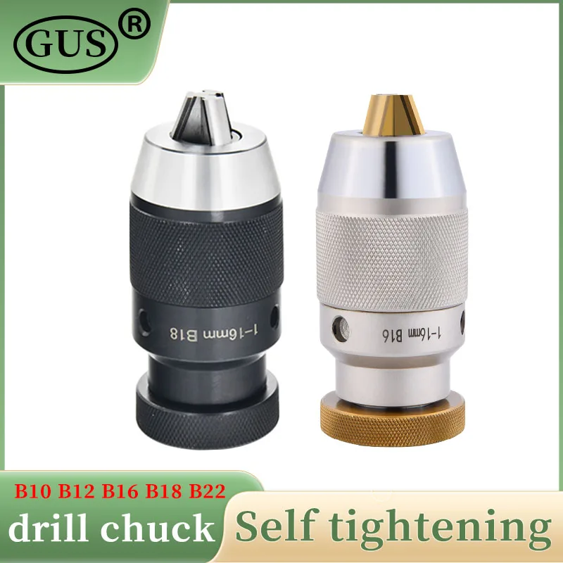 B10 B12 B16 B18 B22 1-10 1-13 1-16mm Selbstspannendes Bohrfutter für MT1 MT2 MT3 MT4 C6 C8 C12 C16 C20 R8 Morse Drehmaschine Spindel Image