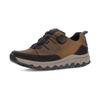 Sneaker GABOR ROLLINGSOFT, Herren, Gr. 13 (48), braun (braun, schwarz), Nubukleder, Textil, sportlich, Schuhe, Komfortschuh, Halbschuh mit Drehverschluss, in Bequemweite G
