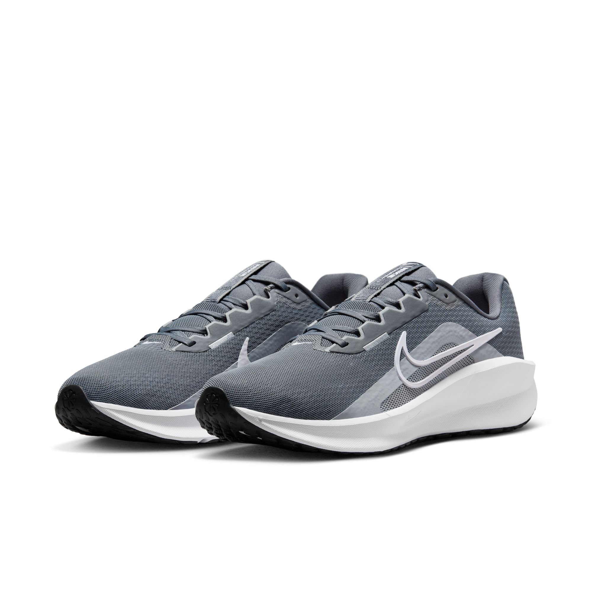 Laufschuh NIKE "DOWNSHIFTER 13", Gr. 41, cool grau, weiß, wolf grau, pure platinum, Textil, Sportlich, Schuhe