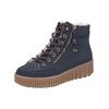 Schnürstiefelette RIEKER "Rieker Stiefelette Lederimitat", Damen, Gr. 41, pazifik, Lederimitat, casual, Schuhe