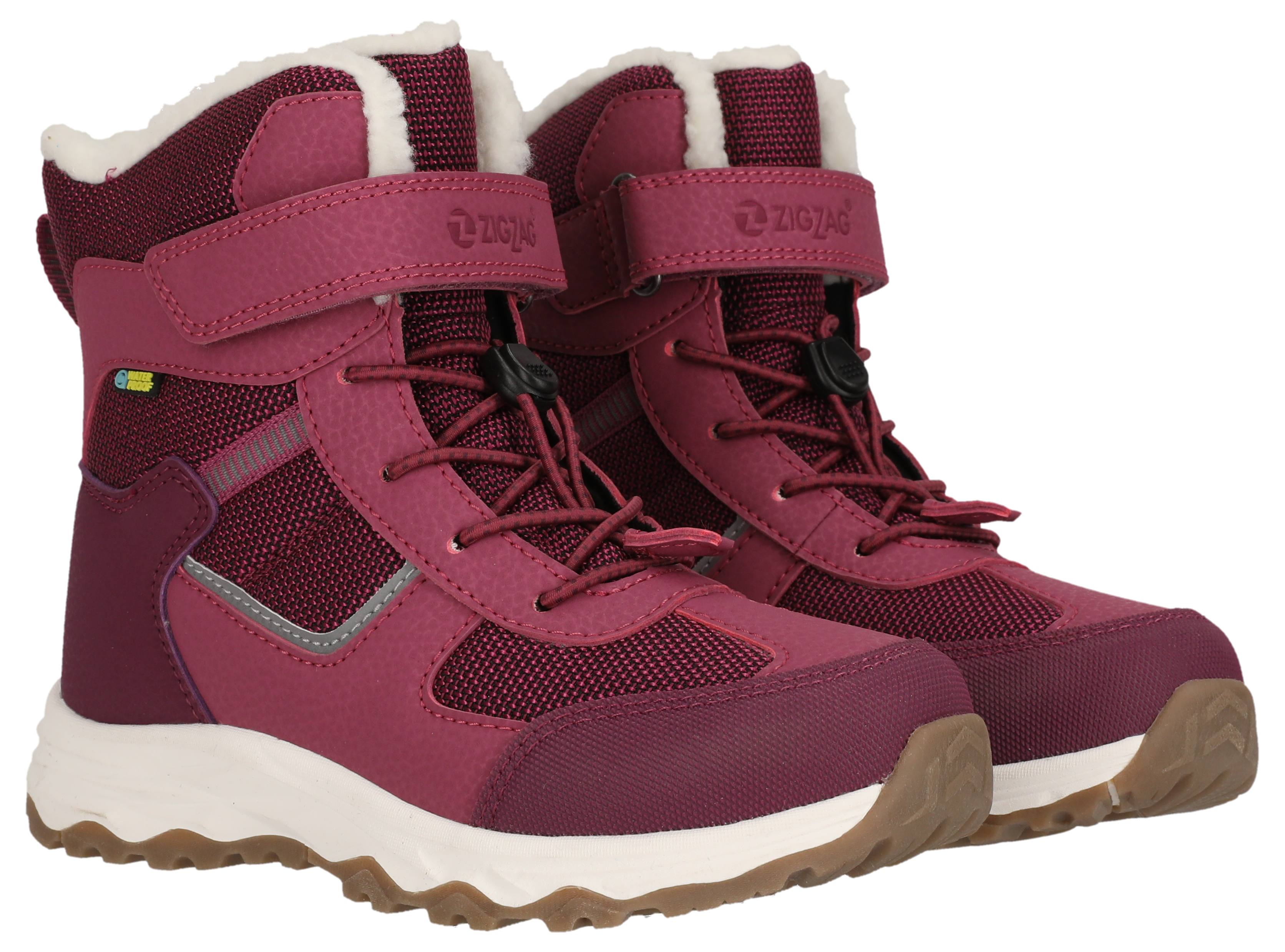 Winterboots ZIGZAG "Balful Kids Boot WP", Damen, Gr. 34, schwarz lila, Synthetik, Textil, Schuhe, Snowboots, Winterstiefel, Winterschuhe, wasserdicht, Warmfutter Image