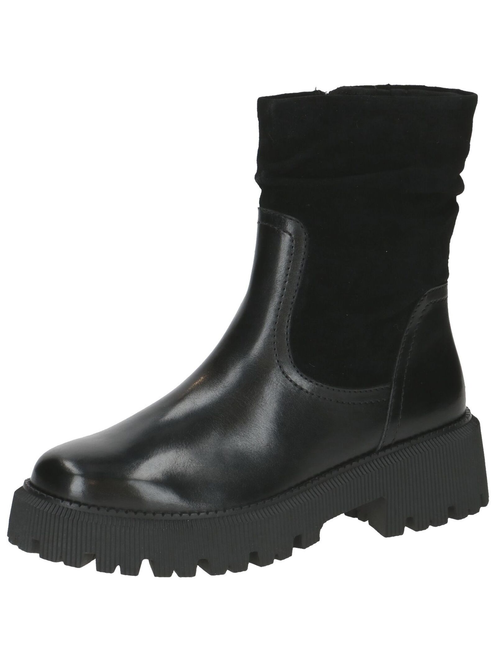 Stiefelette CAPRICE "Caprice Stiefelette Leder", Damen, Gr. 38, schwarz, Leder, Schuhe Stiefelette