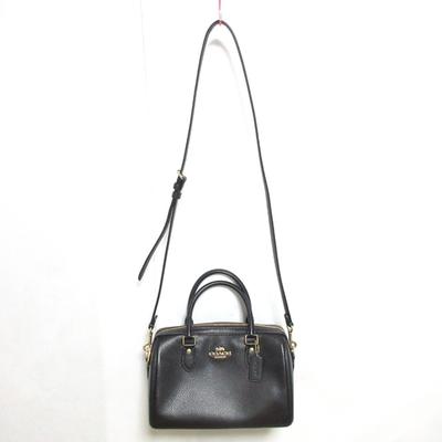 Coach Bags | Coach Lowan Satchel Leather 2way Handbag Shoulder Bag Cv962 Black Women's | Color: Black | Size: Os