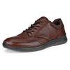Schnürschuh ECCO "Irving", Herren, Gr. 50, braun (dunkelbraun), Leder, sportlich, Schuhe, Freizeitschuh, Halbschuh, Schnürschuh mit gepolstertem Schaftrand