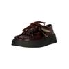 Schnürschuh CLARKS "Torview", Damen, Gr. 38, lila (purpurviolett), Leder, elegant, Schuhe, aus echtem Leder