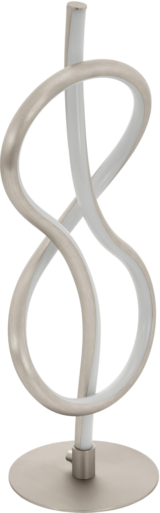 EGLO Tischleuchte "NOVAFELTRIA", weiß (nickelfarben, weiß), 1, Ø 16cm H: 41cm, 1 Stk., Leuchten Image