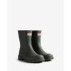 Gummistiefel HUNTER "UNISEX DOWNPOUR SHORT BOOT", Gr. 42, grün (schwarz olive), Synthetik, sportlich, Schuhe, wasserdicht