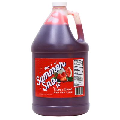 Paragon 6801 1 gal Summer Sno Tiger's Blood Snow Cone Syrup