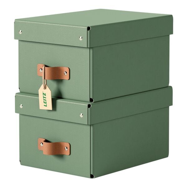 Leitz Aufbewahrungsbox »Puro« 20/28/15 cm 2 Stück 7 L grün, 20x15x28 cm
