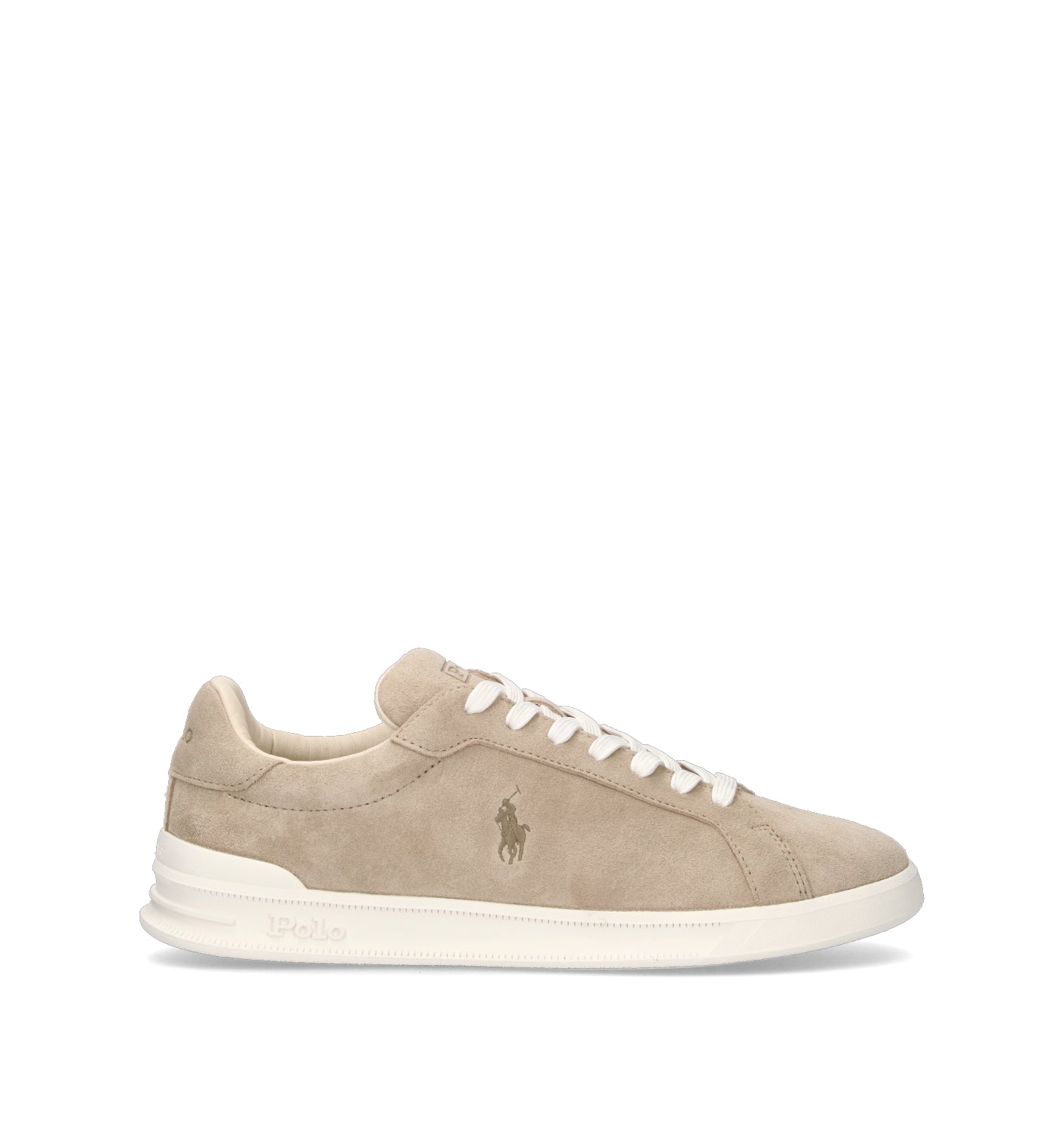 POLO SPORT Sneaker uomo beige in suede