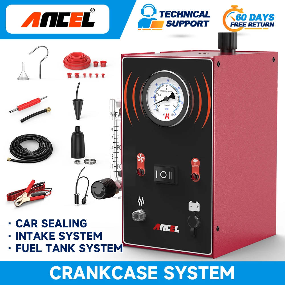 2025 ANCEL S300 détecteur de fuite de fumée de voiture moto automobile EVAP fuite localisateur de fuite de gaz générateur de tuyaux outils de Diagnostic