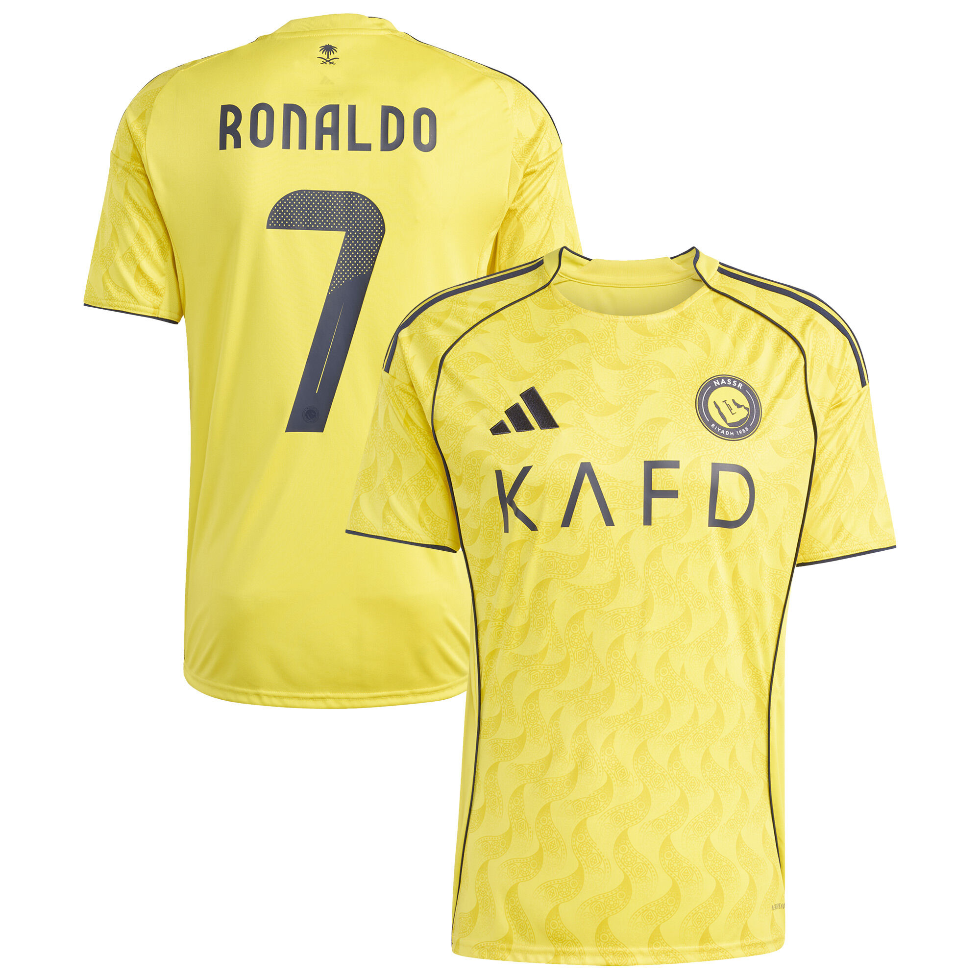 Maillot Domicile Al-Nassr FC adidas 25-26 avec flocage Ronaldo #7