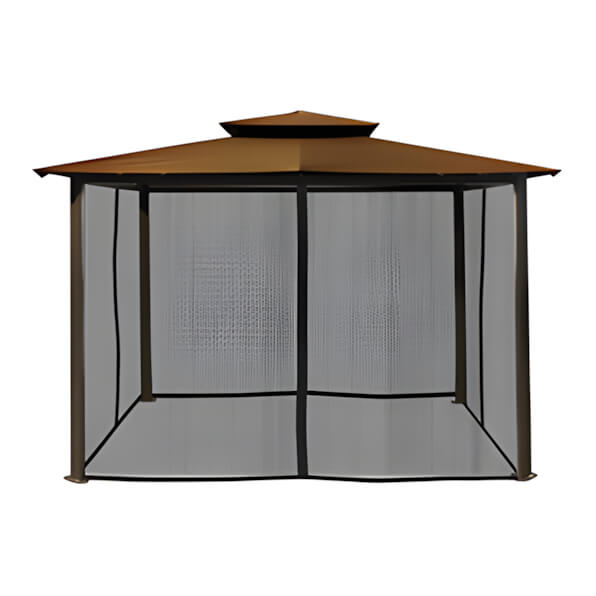 Paragon Outdoor 10 x 12 ft. Barcelona Soft Top Gazebo with Mosquito Netting (Cocoa Canopy)