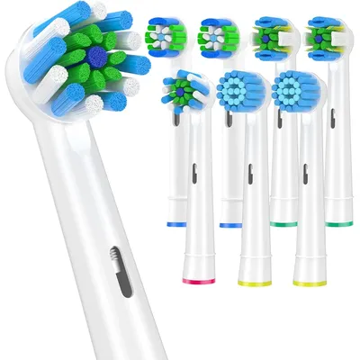 8Pack Replacement Brush Head Compatible with Braun Oral B Electric Toothbrushes, Toothbrush Head Fit for Oral b Vitality Pro
