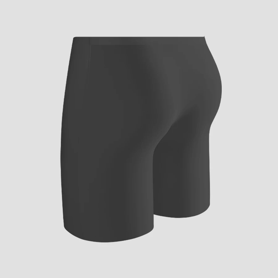 Herren-Unterwäsche aus Eisseide, Sport-Herren-Sommer-dünne Boxershorts, verlängertes, verschleißfestes Bein, spurloses Laufen, schnell trocknende Boxershorts Image