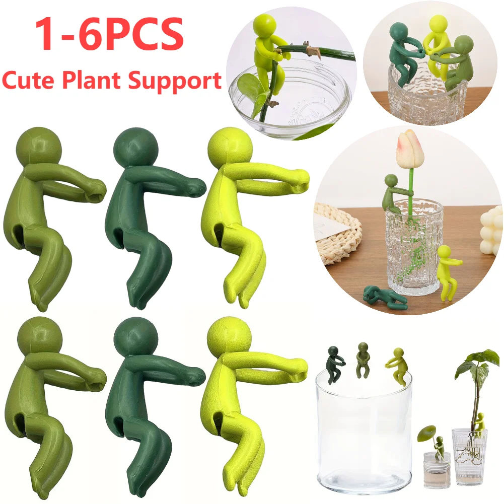 1-6 PCS Nette Anlage Stehen Kunststoff Anlage Unterstützung Haufen Gewächshaus Anordnung Feste Stange Indoor Blume Pflanze Reben Klettern halterung Image