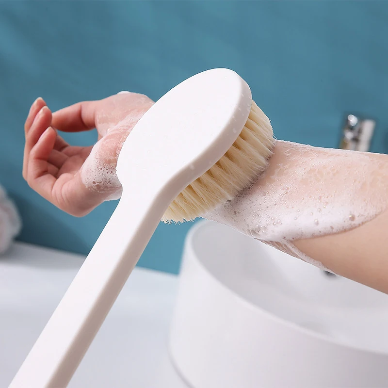 Lange Griff Rücken Bürste Für Dusche Weiche Borsten Körper Peeling Bad Pinsel Haut Gesundheit Dusche Zurück Wäscher Bad Liefert