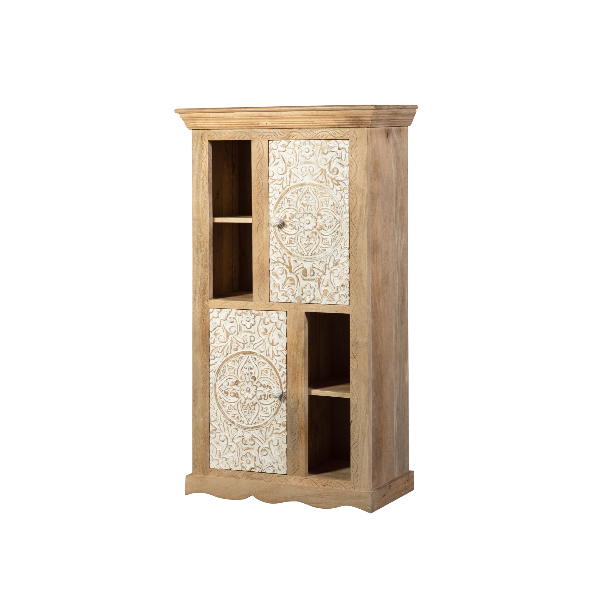 die Faktorei »Indira Laya« Badschrank II 67x115x35 cm / massives Mangoholz Image