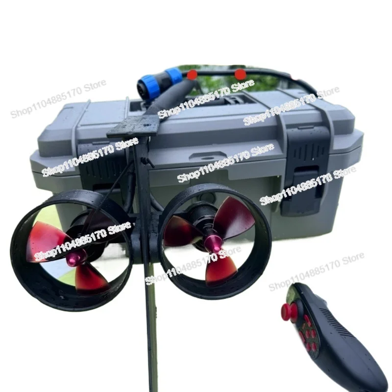 Elektrischer Paddelstrahlruder, Doppelmotor, Kajak, bürstenloser Motor, Unterwasser-Elektroschub, elektrisch Image