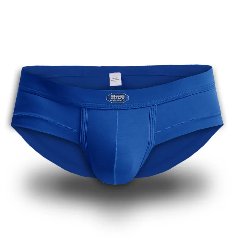 5 Stück Herrenunterwäsche U konvexe Modeel Slips Herren Sport schweißabsorbierende atmungsaktive Shorts mit mittlerer Taille Image