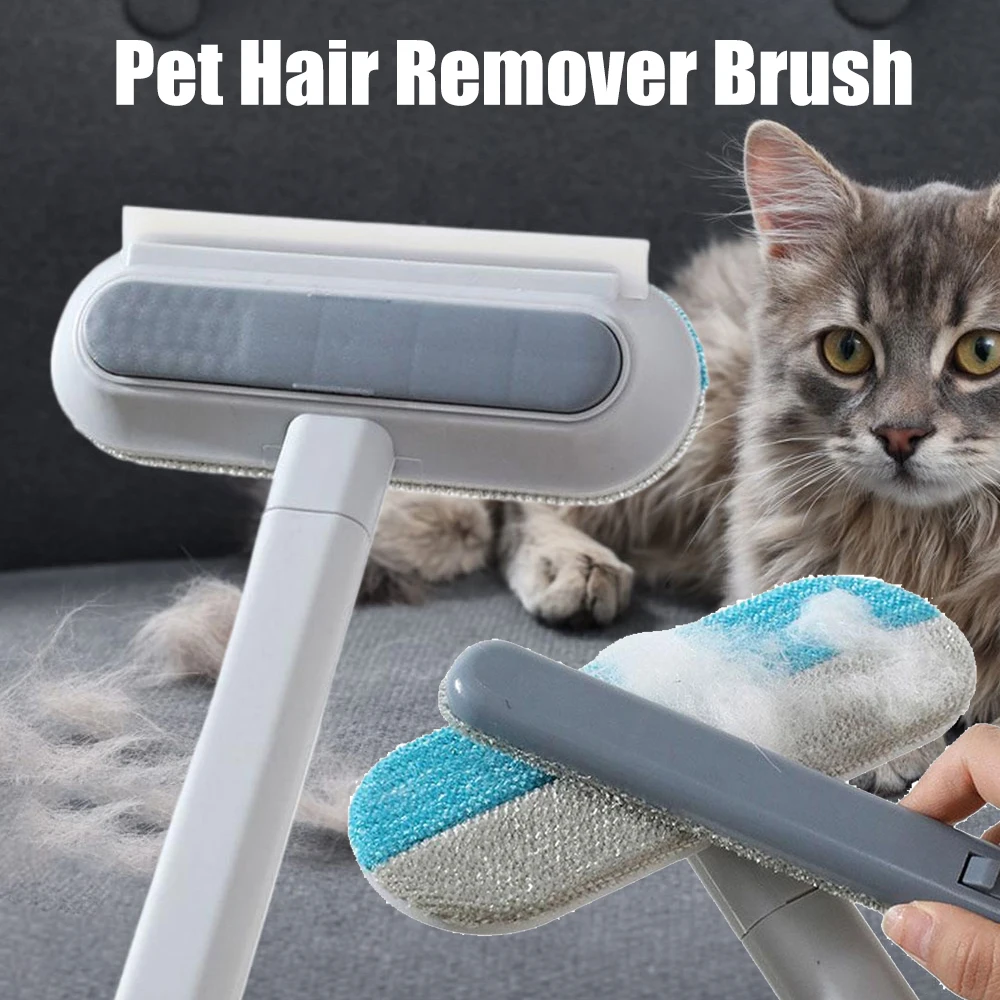 NEUE Pet Haar Entferner Pinsel Langen Griff Pet Pelz Reinigung Werkzeug Katze Hund Haar Entferner Pinsel Fenster Reinigung Pinsel Werkzeug Pet Liefert Image