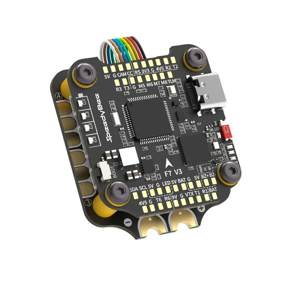 SpeedyBee F7 V3 BL32 50A 30x30 Stack iNAV Betaflight Emuflight Wireless Firmware Flasher Schwarz Datenanalyse Image