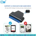 Nuovo SATA (7 +15) 22 pin a USB 3.0 Micro B femmina per cavi adattatori per disco rigido SATA HDD SSD esterni da 2,5 pollici Cavi Sata III