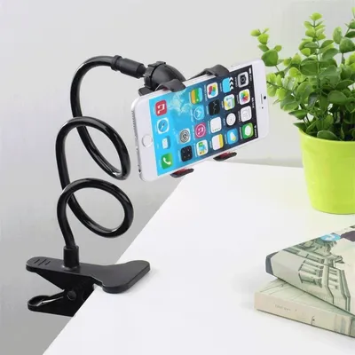 Tragbarer langer Lazy-Ständer, 360-Grad-Drehclip, Handy-Halterung, flexibles Lazy Bed, Desktop-Halterung, Smartphones, Schreibtischhalterung, Ständerbasis