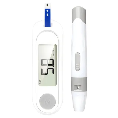 Blood Glucose Meter 50pcs Test Strips Medical Diabetes Blood Sugar Test Monitor Kit Glucosemeter Fast Measure