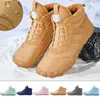 Neue Winterstiefel für Männer und Frauen, Schnee, Barfuß, im Freien, rutschfest, warm, Fell, lässige Turnschuhe, Stiefeletten, Wanderschuhe, Größe 35–47