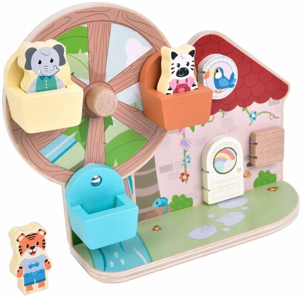 small foot 12764 - Motorikspielzeug Riesenrad Jungle Friends - Small Foot