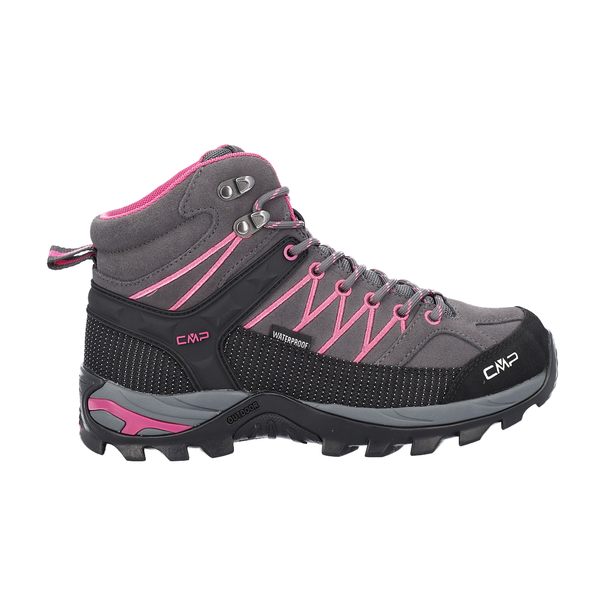 Wanderschuh CMP "RIGEL MID WMN TREKKING SHOES WP", Gr. 41, terra, bubblegum, Leder, Schuhe, wasserdicht