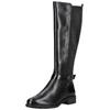 Stiefel TAMARIS "Tamaris Stiefel Leder/Synthetik", Damen, Gr. 36, schwarz, Leder, Synthetik, casual, Schuhe